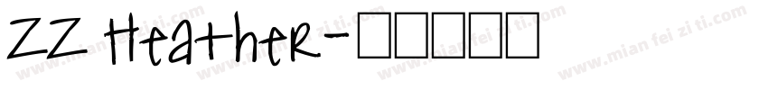 ZZ Heather字体转换